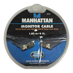 390750 Manhattan Cablu Manhattan DVI Dual Link male-male 1.8m/6ft