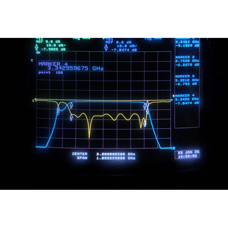 2.81-3.31Ghz Bandpass Filter SMA ESO M018230106