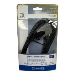 HDMID1520 Schwaiger HDMI Adapter Cable 1.3 to DVI-D Dual Link 2.0m