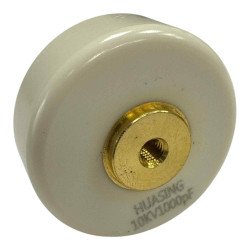 RF Ceramic Capacitor Doorknob High Voltage 1000pF 10kV (10000V) 10% 40x19mm