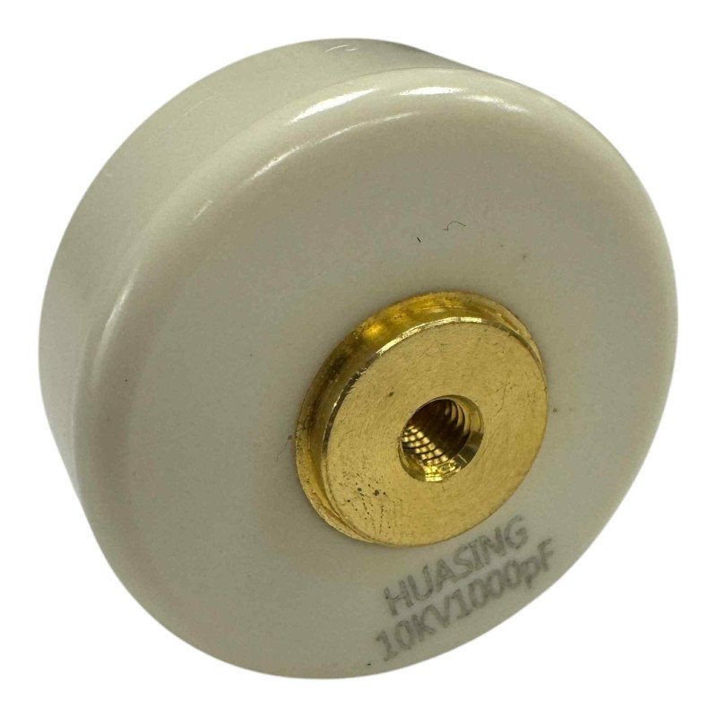 RF Ceramic Capacitor Doorknob High Voltage 1000pF 10kV (10000V) 10% 40x19mm