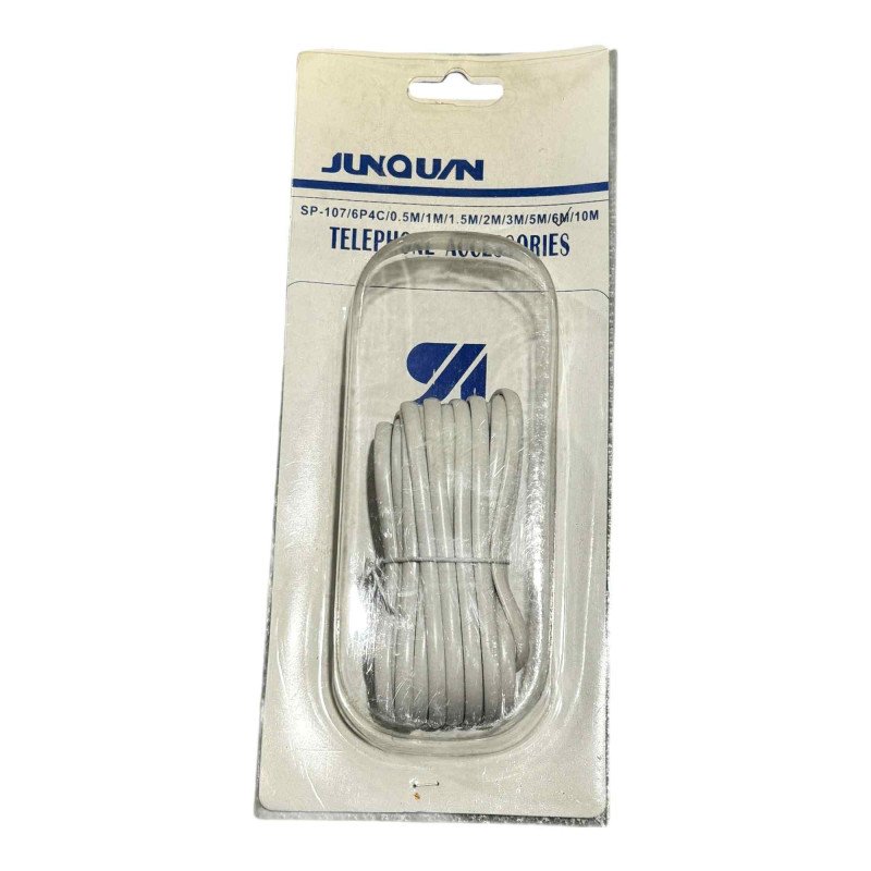 SP107 6P4C Junquan Telephone Cable 6m