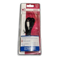 TFS2050 Schwaiger Audio Cable 2 Rca To 3.5mm Jack 1.5m
