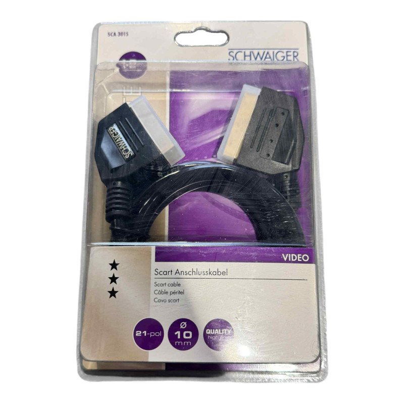 SCA3015 Schwaiger Scart Cable 21 Position 1.5m
