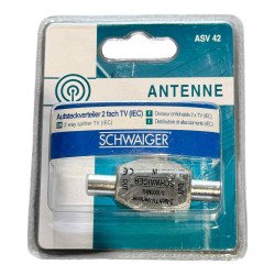 ASV42 Schwaiger 2 Way TV Antenna Splitter 5-1000MHz