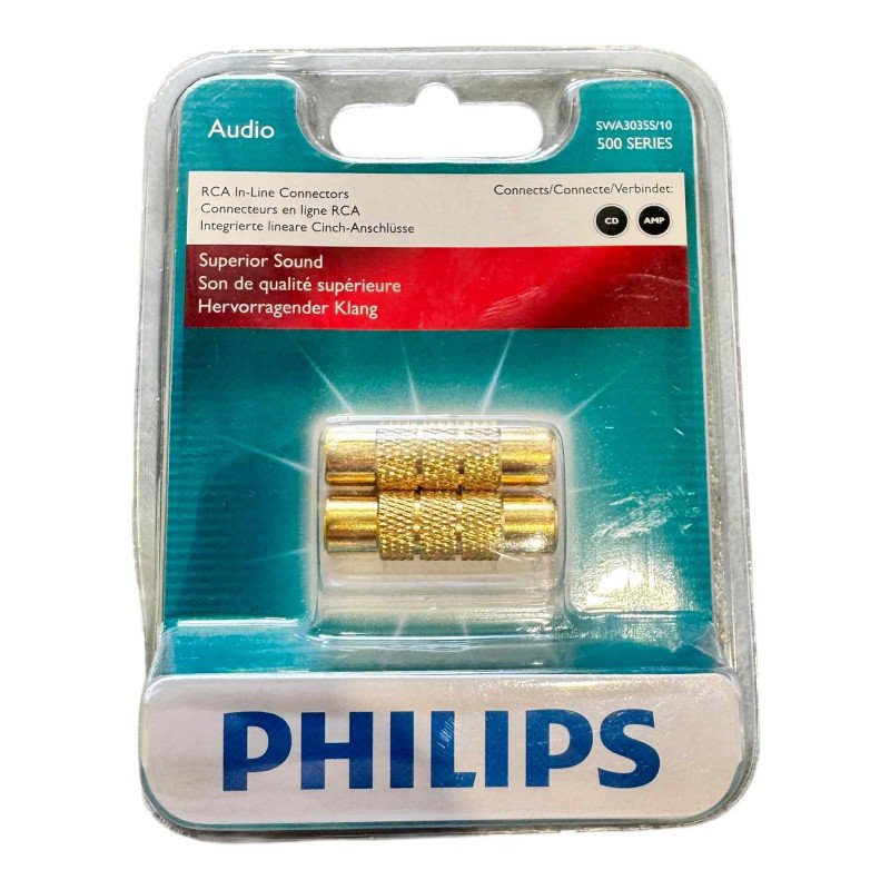 SWA3035S/10 Philips RCA In Line Audio Connector Adapter