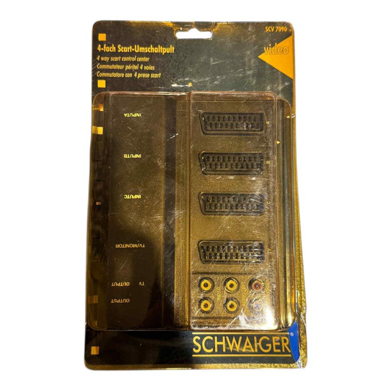 SCV7090 Schwaiger 4 Way Scart Control Center