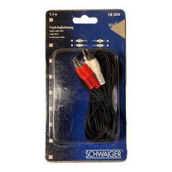 CIK5024 Schwaiger Audio Cable 2 RCA To 2 RCA 2.5m