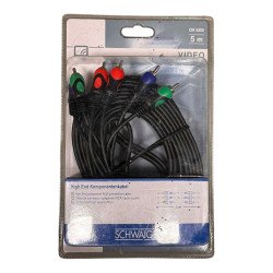 CIK5350 Schwaiger Video Cable 3 RCA To 3 RCA 5m