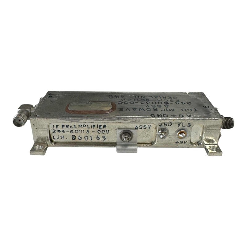 244-601132-000 IF Microwave Pre Amplifier Assembly IF 220Mhz 9V