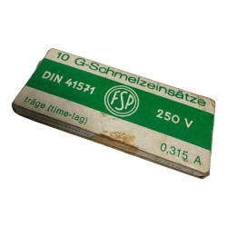 DIN41571 Fuse Links 0.315A 250V 5x20mm [Qtyx10]