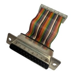 FCC17B25SM290 Amphenol D Sub Connector 25 Position Female To Ribbon Cable 6150-12-339-6897