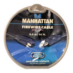 390392 Manhattan Firewire Cable 6 Pin/ 6Pin  3m/10ft