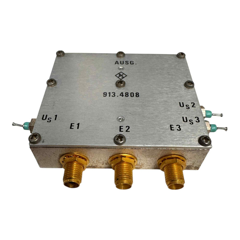 913.4808 RS RF Coaxial Switch 3 Way SMA (F) 12Vdc 400-2500MHz