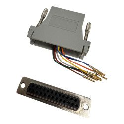 D Sub Connector Modular Adapter Kit DB25 (F) - RJ11