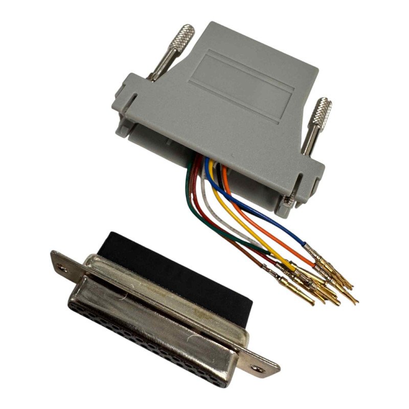 D Sub Connector Modular Adapter Kit DB25 (F) - RJ11