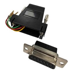 CC336F-64PC D Sub Connector Modular Adapter Kit DB15 (F) - RJ11