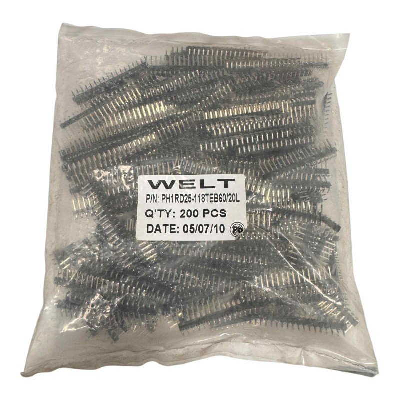 PH1RD25-118TEB60/20L Welt Connector Header Right Angle 18Position 18 Pin Single Row