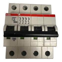 S204P-C16 ABB Circuit Breaker 4 Pole 400Vac 16A