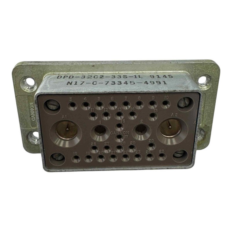 DPD-32C2-33S-1L MILITARY CONNECTOR AEROSPACE CANNON ITT