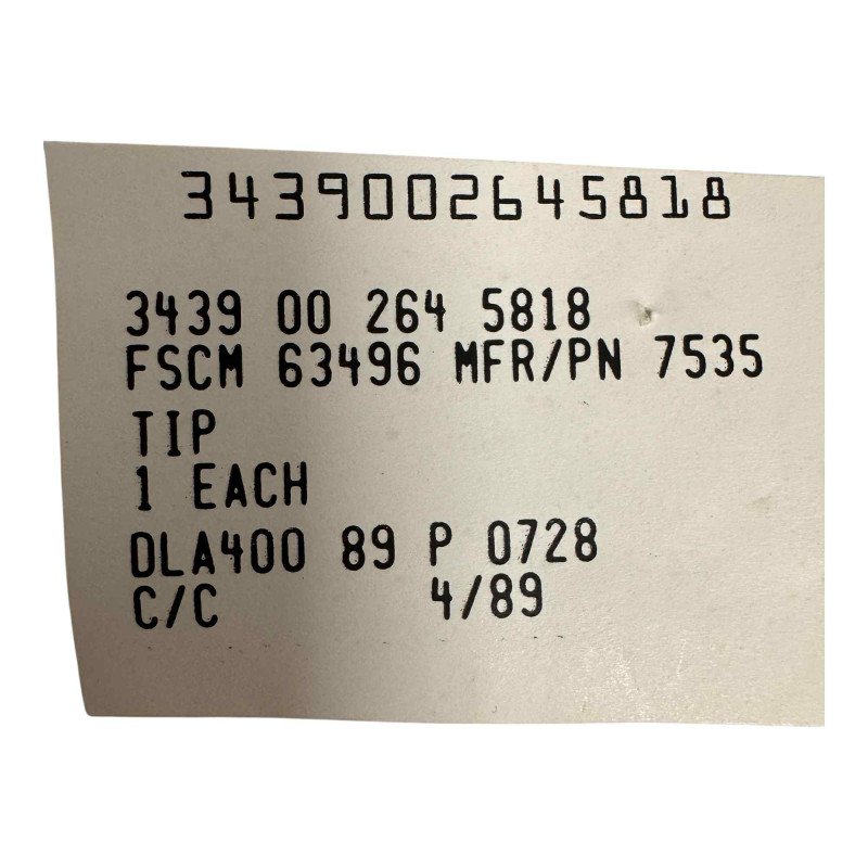 3439-00-264-5818 Weller Solder Iron Tip 7535