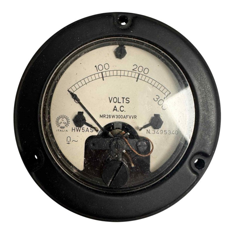 HW5AS MR26W300AFVVR Circular Analog Panel Meter Voltmeter 0-300Vac 68mm