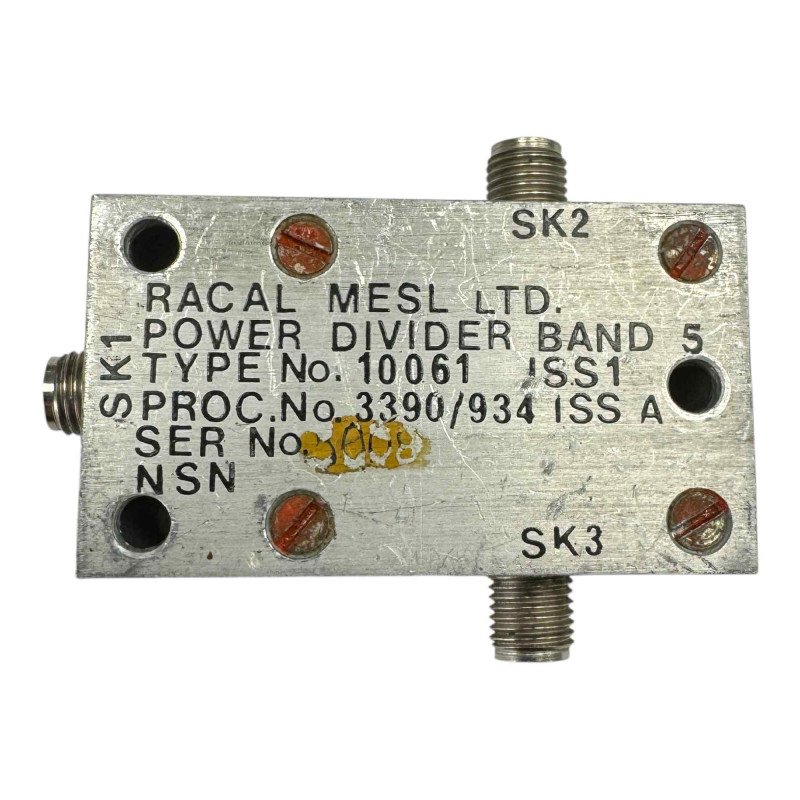 10061 Racal-Mesl Coaxial Power Divider Combiner 2 Way SMA Band 5 4000-8000Mhz