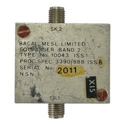 10043 Racal-Mesl Coaxial RF Equaliser SMA Band 2 500-1000Mhz