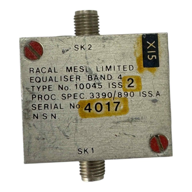 10045 Racal-Mesl Coaxial RF Equaliser SMA Band 4 2000-4000Mhz