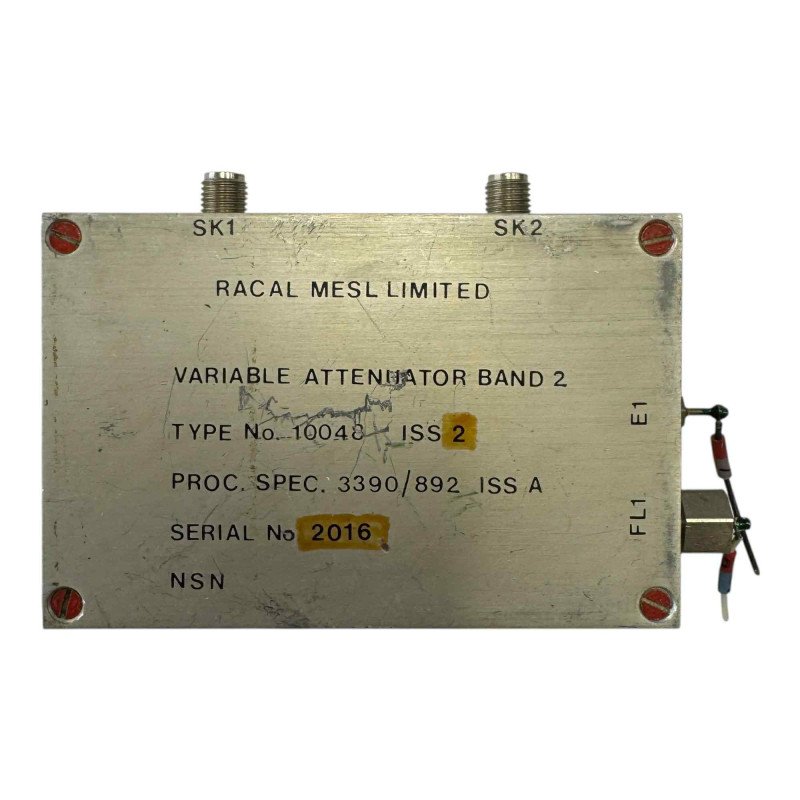 10048 Racal Mesl Coaxial Variable Attenuator SMA 0-50db 0-1V Band 2 500-1000Mhz
