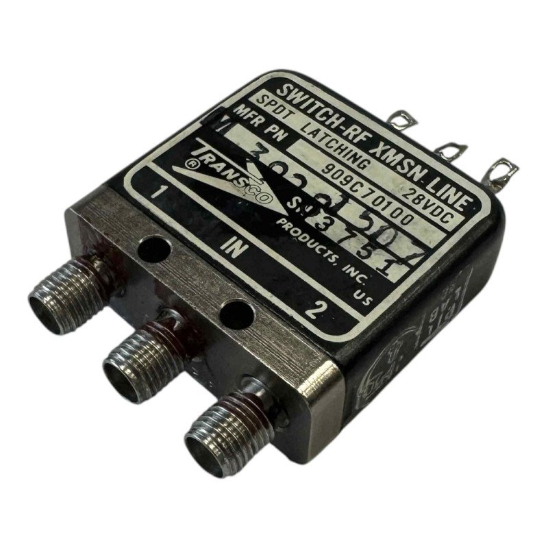 909C70100 Transco RF Coaxial Switch SPDT SMA 28vdc Latching