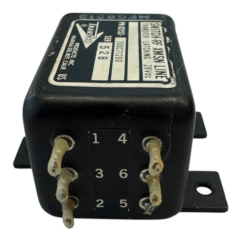 82152-700C71200 Transco XMSN Line RF Coaxial Switch SMA Transfer Latching