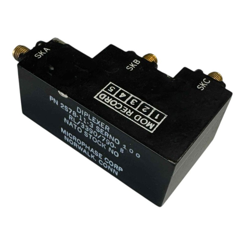 2S78-11-3 Microphase Microwave Diplexer SMA SKB:12-18Ghz SKC: 8-12Ghz