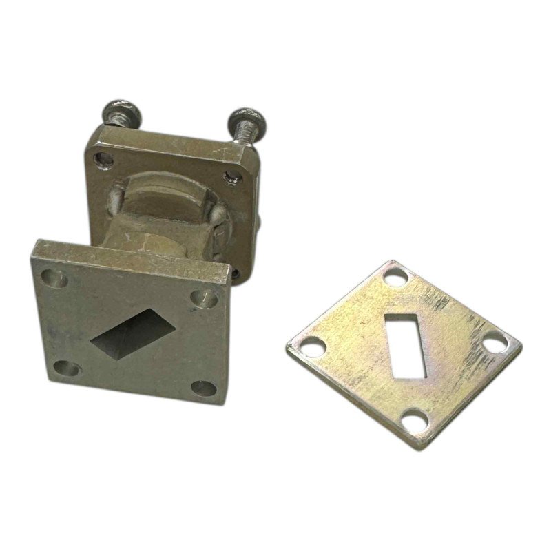 84777 Waveguide Fixed Section Adapter to 45 Degree WR42 WR-42 Length 23mm