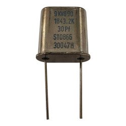 9KVG90 2 Pin Crystal Oscillator Clock 1843.2KHz