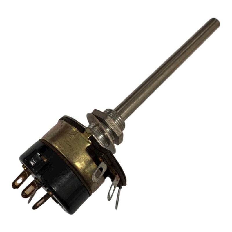 ESA Long Shaft Metal Potentiometer With Switch 500.2Kohm 500K2 20% 2W