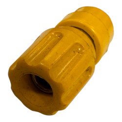 Banana Plug Connector Panel Mount Yellow Color L:36.5mm ID:4mm OD:13.5mm