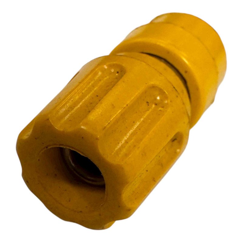 Banana Plug Connector Panel Mount Yellow Color L:36.5mm ID:4mm OD:13.5mm