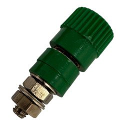 Banana Plug Connector Panel Mount Green Color L:30mm ID:4mm OD:12.5mm
