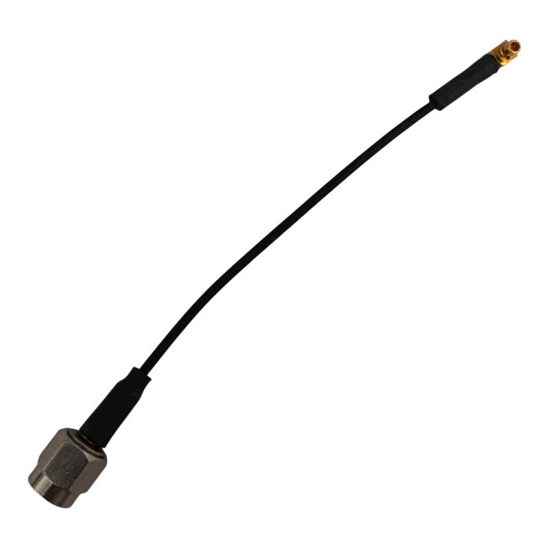 Semi Rigid Coaxial Cable SMA (M) Straight Type - MMCX (M) Right Angle 100mm