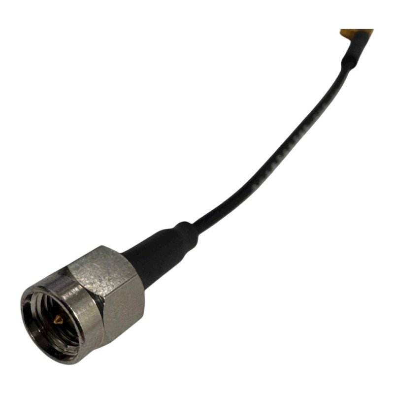 Semi Rigid Coaxial Cable SMA (M) Straight Type - MMCX (M) Right Angle 100mm