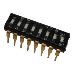 ND8 DIP Slide Switch Goldpin 8 Position 16Pin SPST