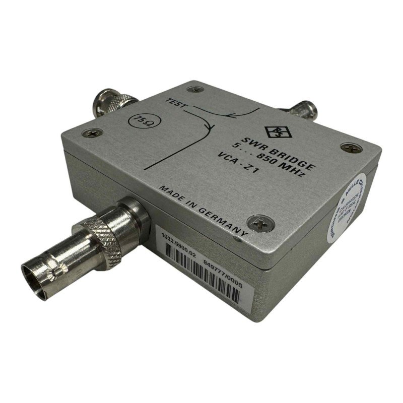 VCA-Z1 Rohde & Schwarz SWR Return Loss Bridge 75 Ohm 5-850MHz 1052.5900.02