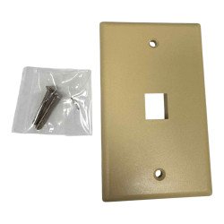 JE300-1-IV000 61977 Rectangular Single Antenna Socket Wall Mount Assembly 115x70mm