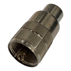 Greenpar CPE RF Connector Straight Type Plug UHF (M) PL259 (M) For 10mm Cable
