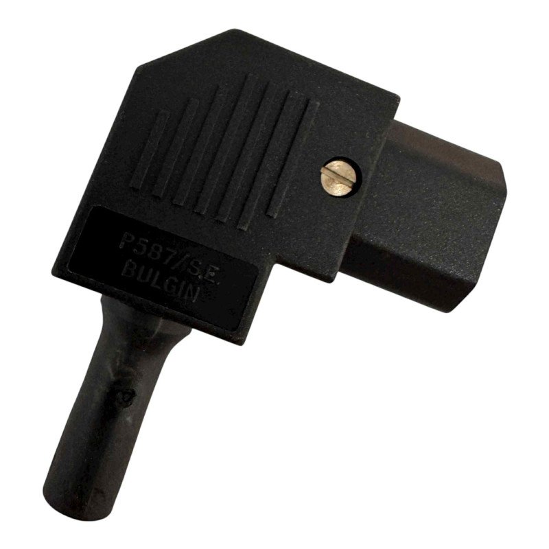 PX587/SE Bulgin Power Entry Connector Plug Right Angle IEC 320-C13 Female Socket