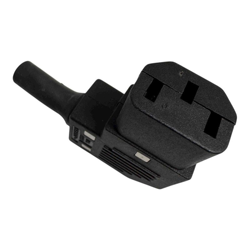 PX587/SE Bulgin Power Entry Connector Plug Right Angle IEC 320-C13 Female Socket