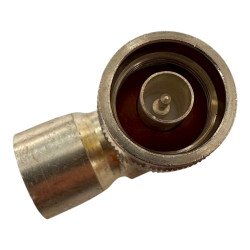 302411D Genex RF Connector Right Angle Plug N Type (m) For 11mm Cable Silver Plated