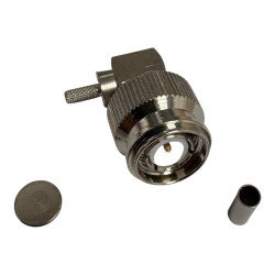 125-0026 Telegartner RF Connector Right Angle Crimp Plug TNC (M) For RG316/U Cable