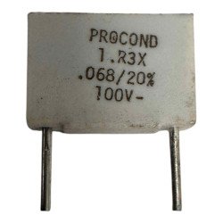 Procond Capacitor Radial Film 0.068uF 68nF 100V 20% 13x9mm [Qtyx10]